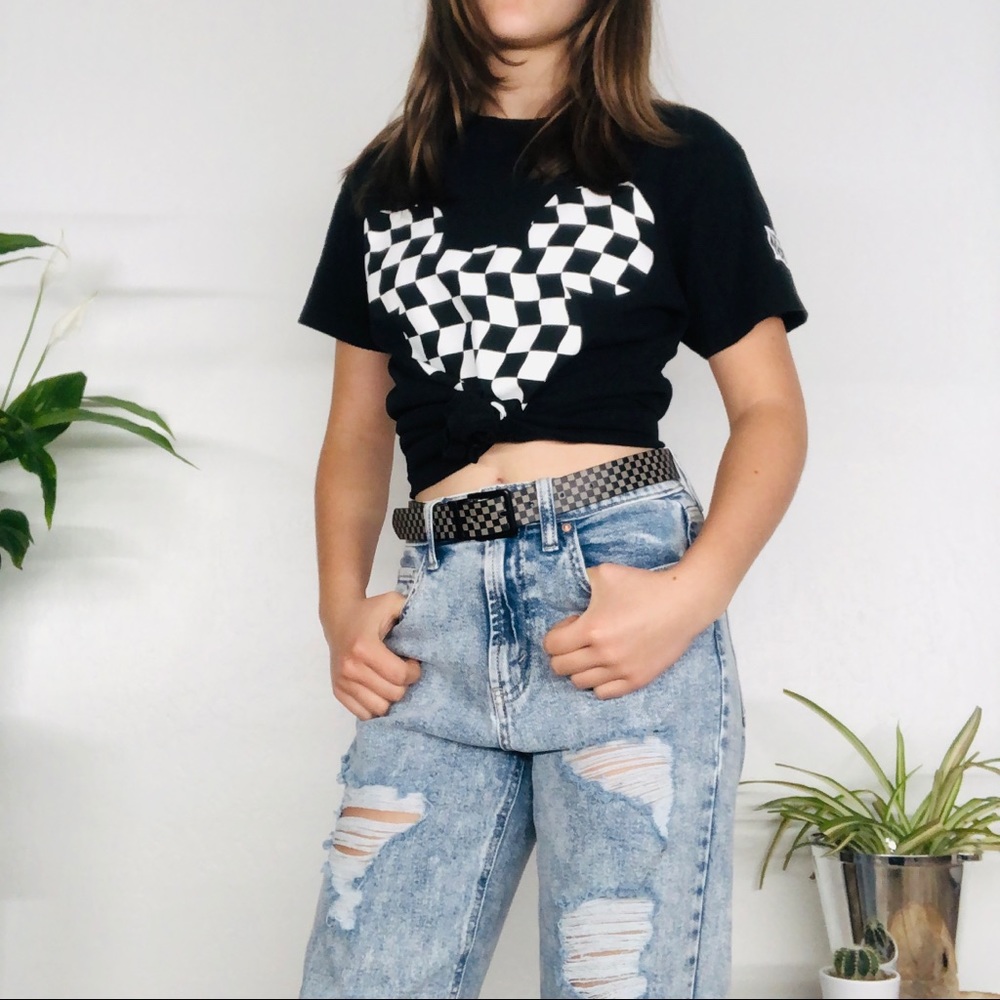Disney Checkered Mickey Tee